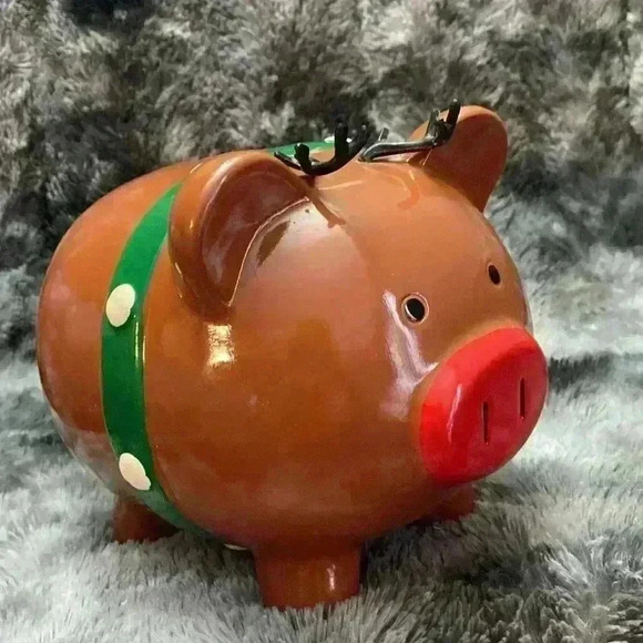 RE Room  Essentials Christmas Pig
Reindeer, Piggy Bank - Picture 10 of 16